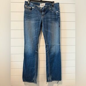 Big Star Blue Flare Wide Leg Jeans